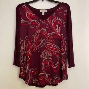 Dana Buchman Purple Blouse